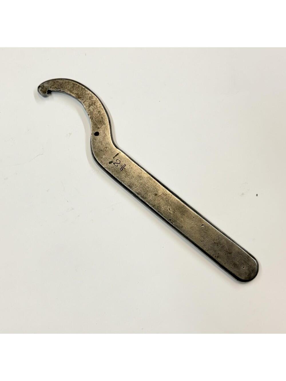 Vintage Hook Spanner Wrench 2-3/8" Size Forged Steel Machinist Tool 8-Inch